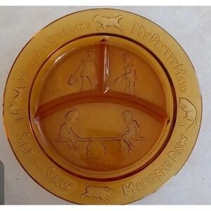 Vintage Margery Daw Childs Nursery Rhyme Divided Plate Tiara Exclusive